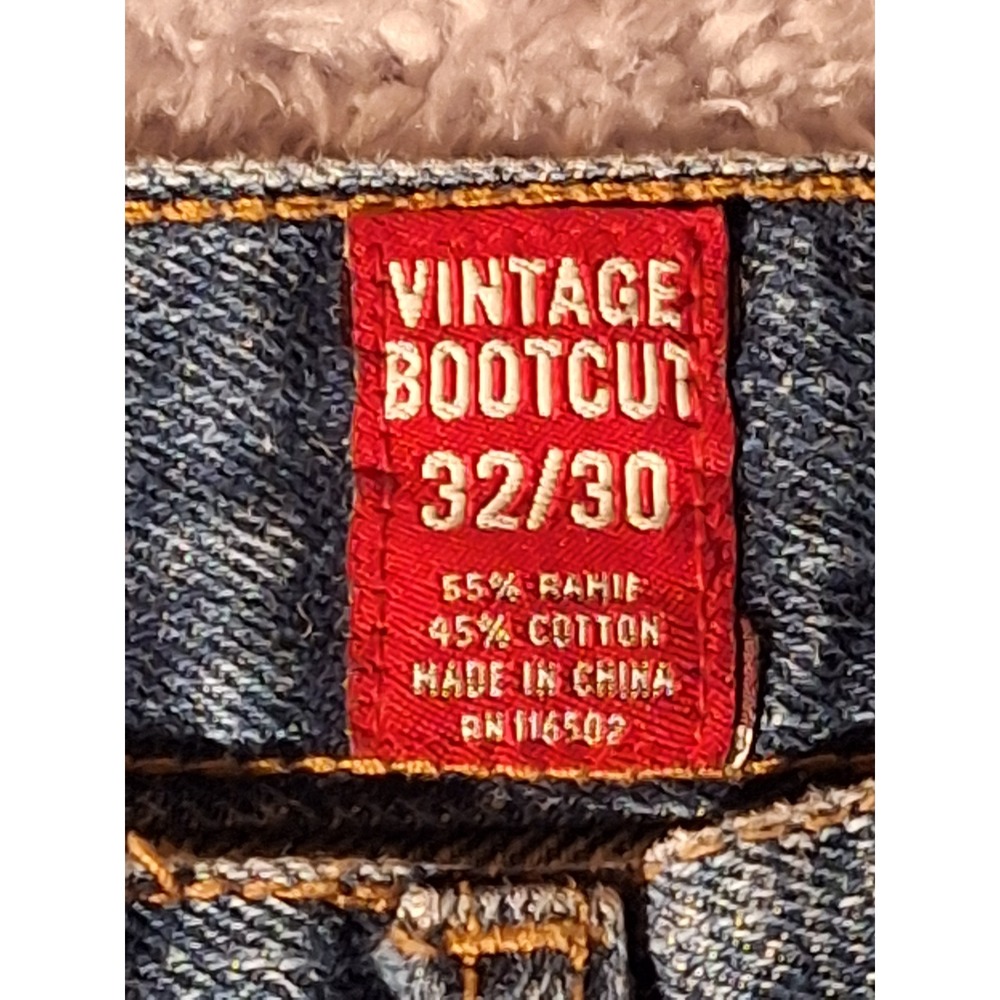 Aeropostale Vintage Bootcut Jeans Mens 32x30 Distressed Ripped Denim Cottagecore - Picture 7 of 10